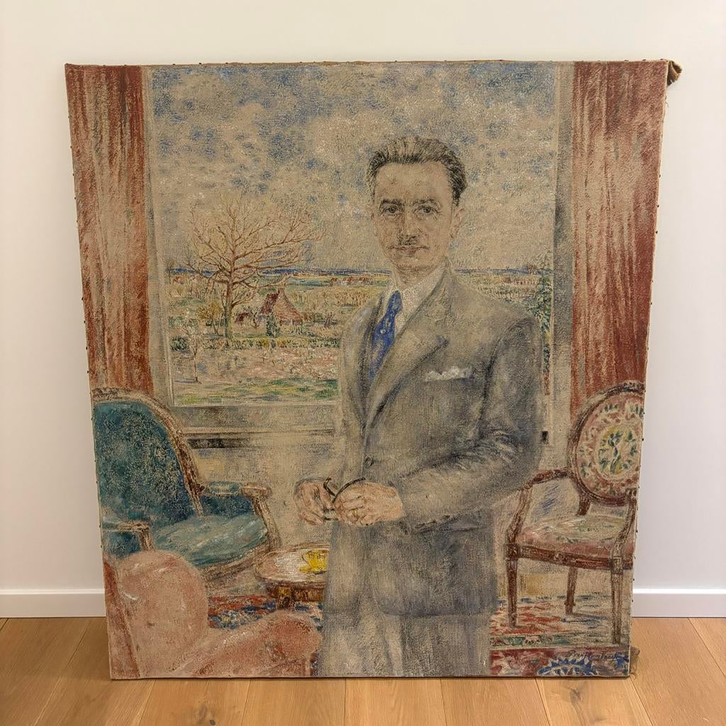 Pierre Van Humbeeck | Groot olieverfschilderij, Enlèvement