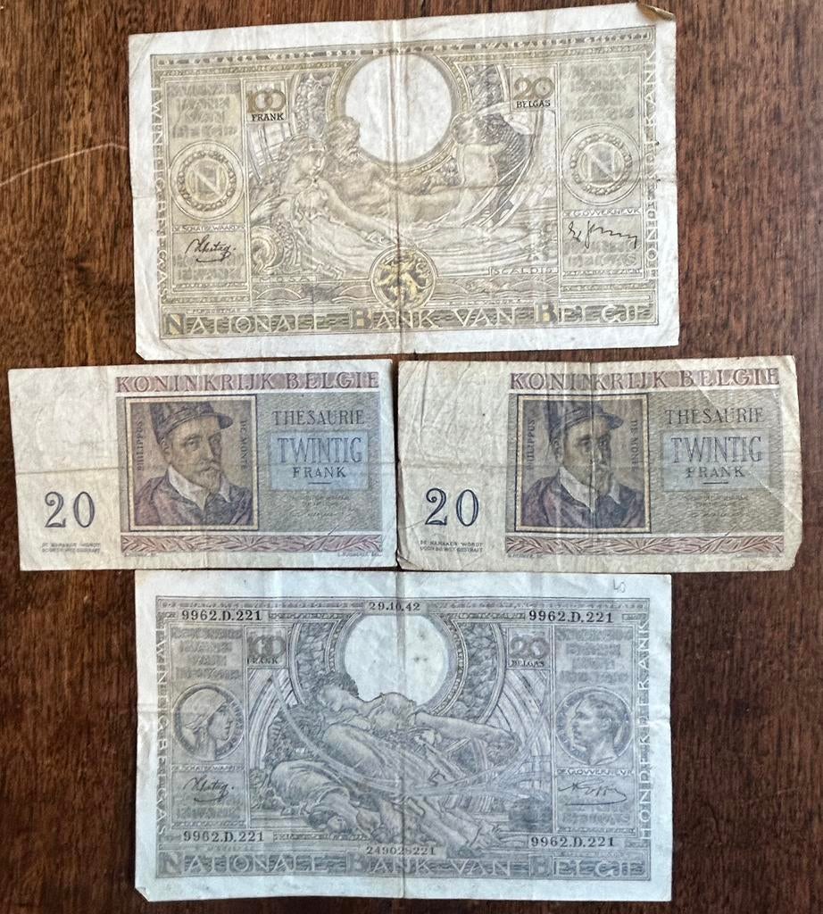 Vier bankbriefkes, Verzenden