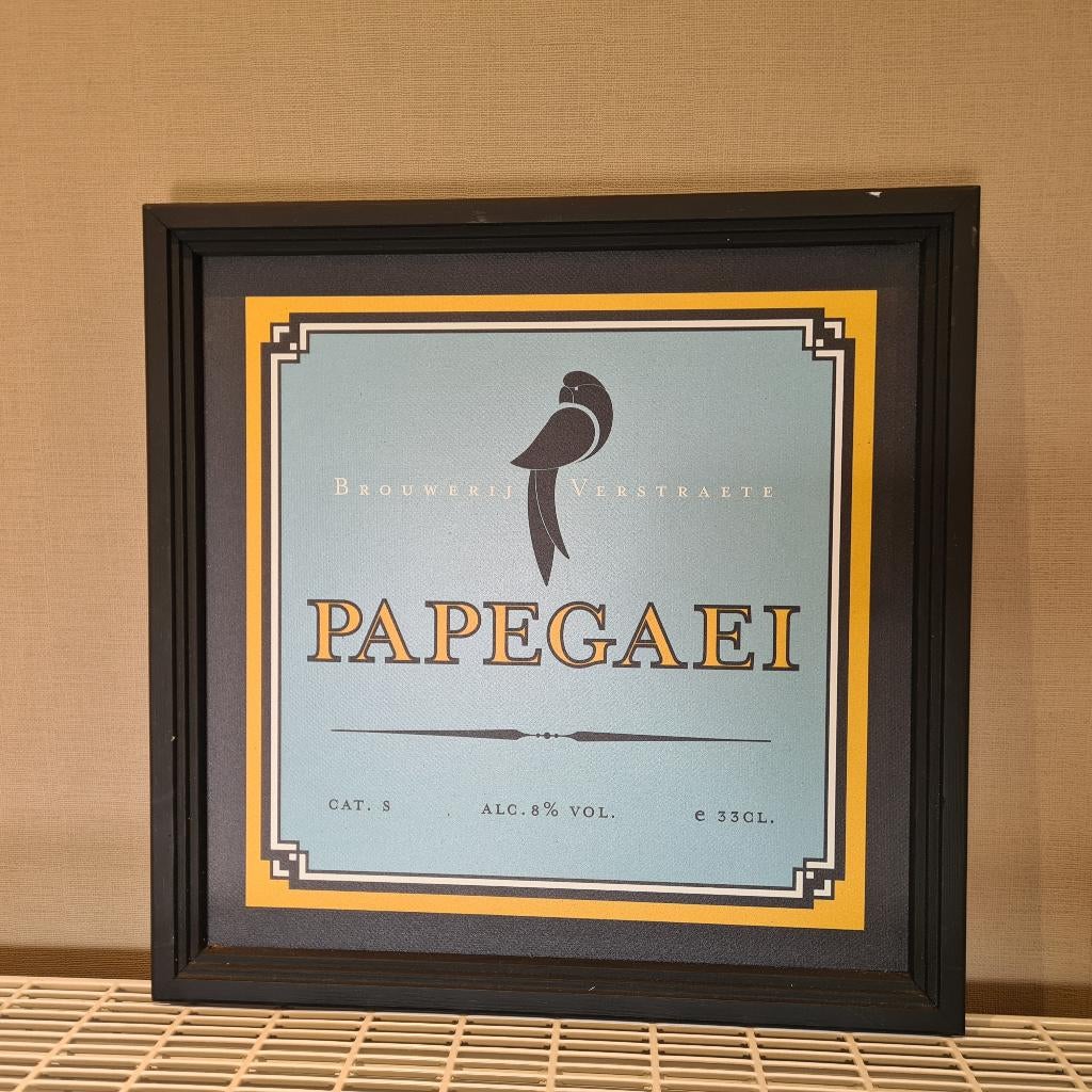 Panneau publicitaire pour la bière Papegaei, Enlèvement ou Envoi