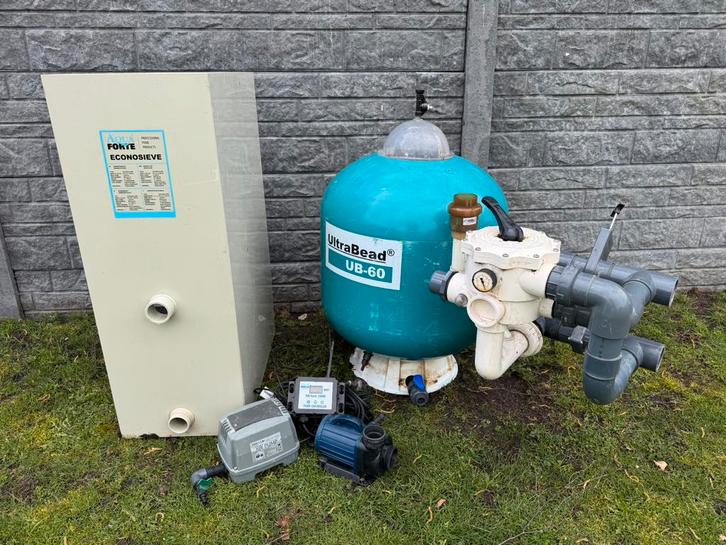 complet filtres pour étang/piscine UB 60/tamis/pompe, etc., Jardin & Terrasse, Accessoires de piscine, Comme neuf, Filtre, Enlèvement ou Envoi