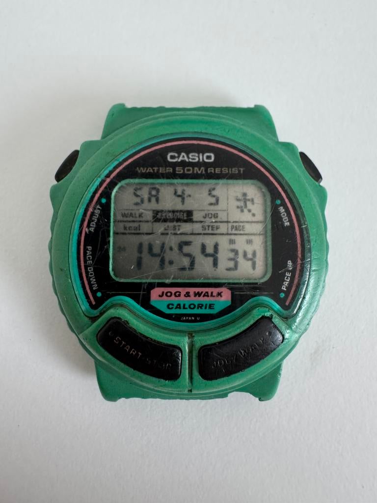 Casio JC-11 Module 880 – Jog & Walk Calorie – Vintage, Enlèvement ou Envoi, État, Utilisé