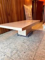 Table basse en travertin, Maison & Meubles, Enlèvement, Utilisé
