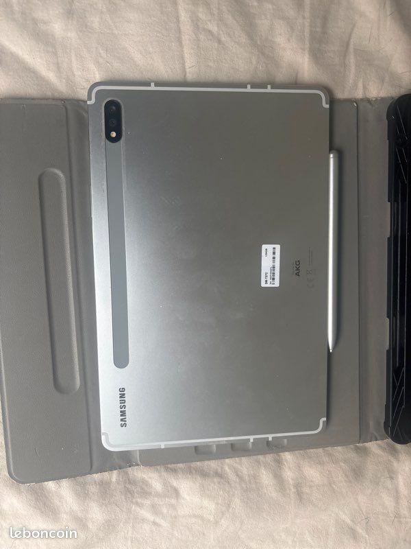 Tablette samsung gris état comme neuf, Informatique & Logiciels, Housses pour tablettes, Enlèvement
