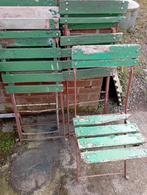 Ancienne chaise de bistrot, Enlèvement, Utilisé, Bois, Pliant