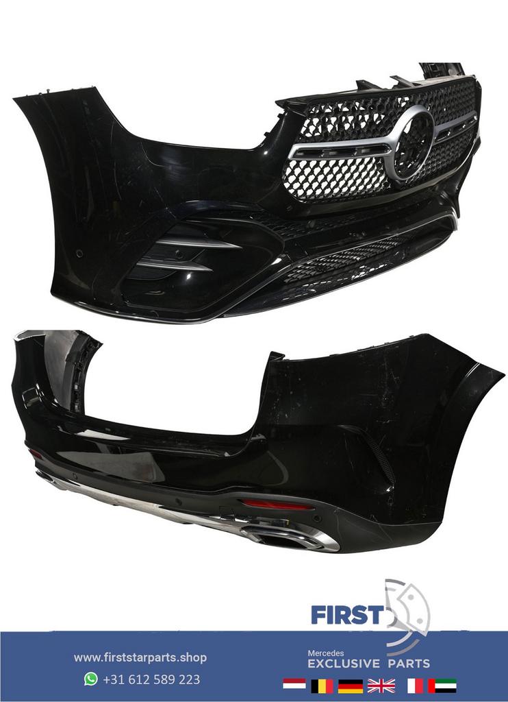 W167 AMG PAKKET BUMPER SET V167 GLE SUV AMG LINE AMG VOORBUM, Gebruikt, -, Ophalen of Verzenden, Bumper