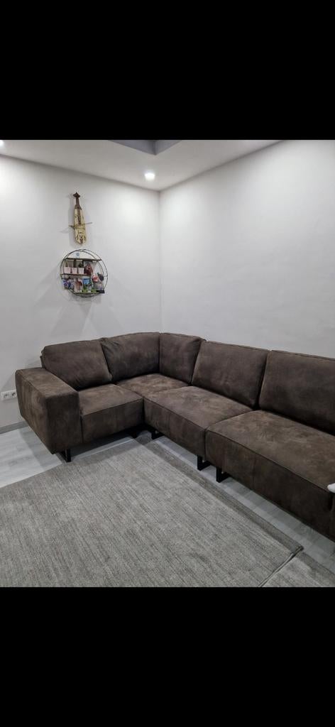 Hoeksalon leder perfecte staat, Huis en Inrichting, Woonaccessoires | Tekstborden en Spreuken, Ophalen