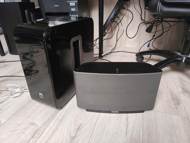 Lot enceinte sonos, TV, Hi-fi & Vidéo, Enceintes, Utilisé, Subwoofer, Autres marques