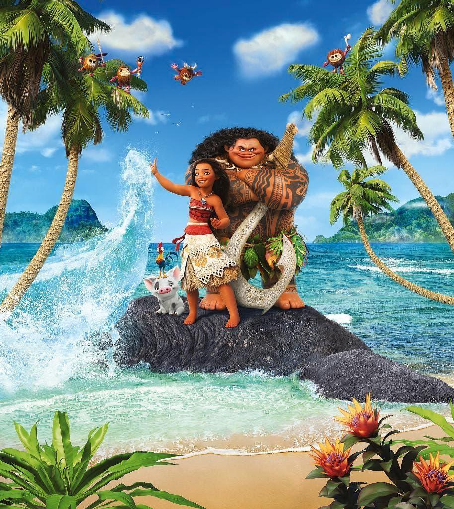 Vaiana Vlies Behang - 250x280 - Disney - Gratis Verzending, Ophalen of Verzenden, Nieuw, Wanddecoratie