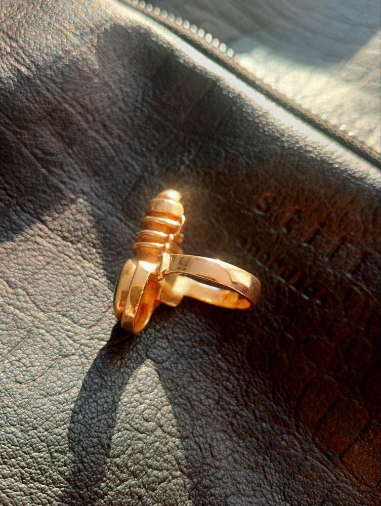 Bague unique en Or 18k – 21g – Créateur Dameret – OpaleNATRL, Or