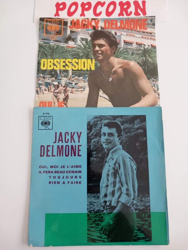 JACKY DELMONE. POPCORN OLDIES 60s..  EP 45T, CD & DVD, Vinyles Singles, EP, Enlèvement ou Envoi, EP