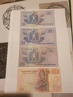 4 biljetten van Egypte, Ophalen, Bankbiljetten