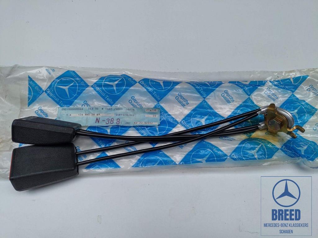 NOS gordelsluiting achterbank voor Mercedes-Benz W126, Autos : Pièces & Accessoires, Neuf, -, -, Enlèvement ou Envoi