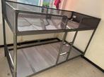 Lit superposé Ikea gris pour enfants, 90 cm, Comme neuf, Enlèvement, 200 cm