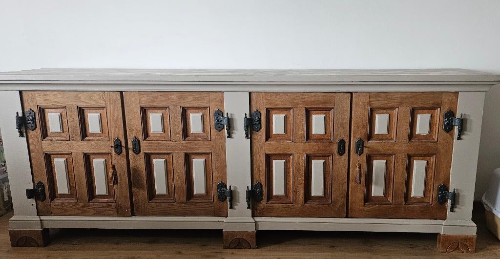 Meubles en chêne, Maison & Meubles, Armoires | Buffets, Avec tiroir(s), 200 cm ou plus, Moins de 100 cm, Chêne massif.