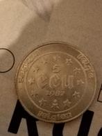 5 ECU 1987, Ophalen of Verzenden, Losse munt, Zilver