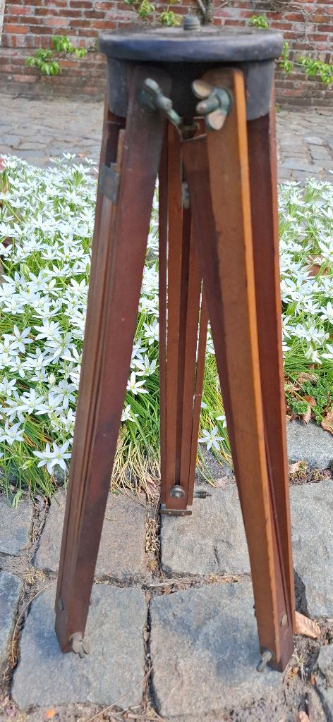 Vintage houten statief - tripod - driepoot, Ophalen of Verzenden