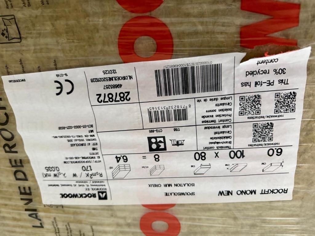 Isolatie, Bricolage & Construction, Isolation & Étanchéité, Neuf, Isolation de toiture, 5 à 10 m², 4 à 8 cm