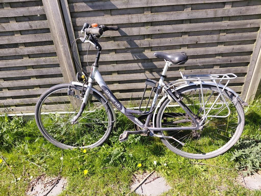 Minerva fiets 7 versnellingen met dubbel slot, kotfiets, Ophalen, Gebruikt