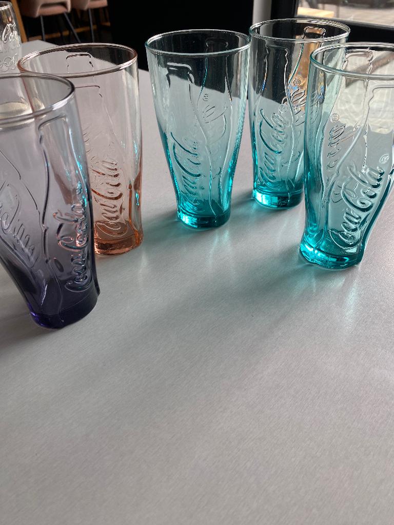 Objets de collection : verres à coca cola, Collections, Enlèvement ou Envoi, Comme neuf, Verre à soda
