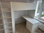 2 LITS SMÅSTAD lit mezzanine blanc avec bureau, Enlèvement, Lit mezzanine