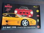 poster 1998 Spa Ferrari Days  250 GTO, Verzamelen, Ophalen of Verzenden, Auto's