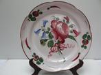 Zeer oud (19de E) mooi Strassbourg bord, bloemen, Frankrijk, Antiek en Kunst, Ophalen of Verzenden