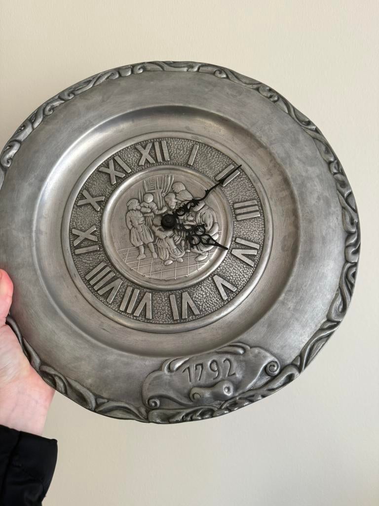 Tinnen klok, Antiek en Kunst, Ophalen