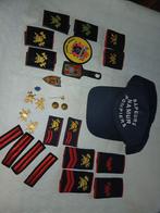 Écussons et pucelle pompier lot, Enlèvement