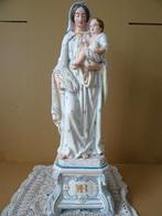Antiek Mariabeeld groot antiek porseleinen Mariabeeld 53cm, Antiek en Kunst, Ophalen of Verzenden