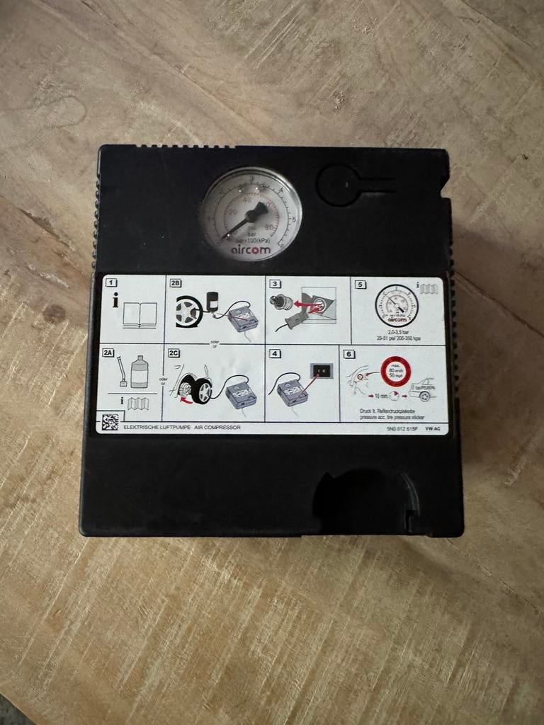 Lucht compressor 12v komt uit VW, Nieuw, Ophalen of Verzenden, Minder dan 6 bar, Minder dan 25 liter