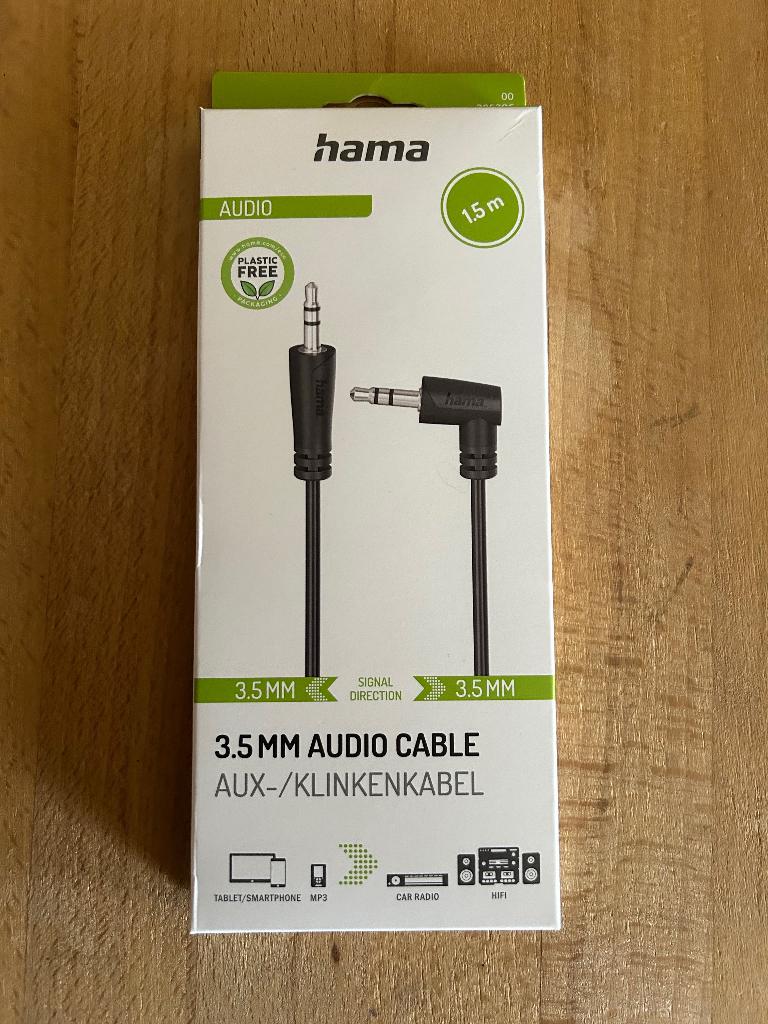 Cable audio stereo 3.5mm Jack (M/M)  - 1.5m (neuf), TV, Hi-fi & Vidéo, Câbles audio & Câbles de télévision, Neuf, Autres câbles