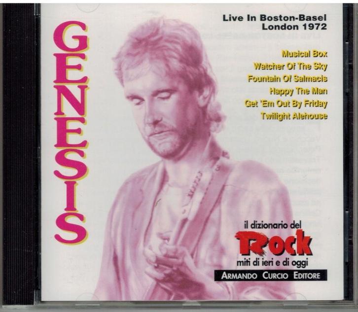 CD - GENESIS - Live in Boston 1972, Cd's en Dvd's, Cd's | Rock, Zo goed als nieuw, Progressive, Verzenden