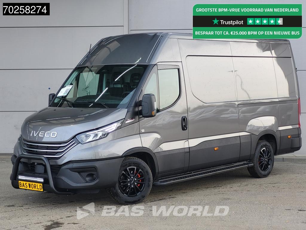Iveco Daily 35S21 BPM VRIJ! 3.0L Black Edition Automaat 210P, Auto's, Stof, Euro 6, 4 cilinders, Iveco