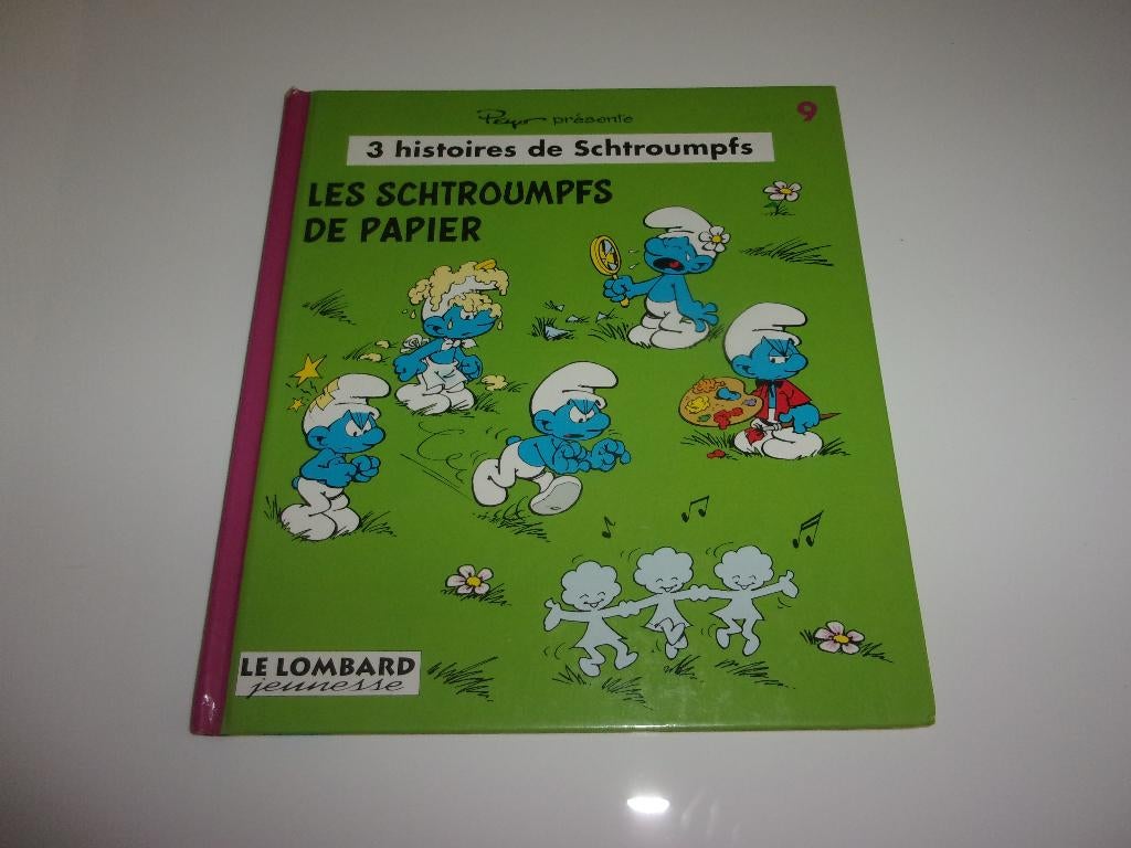 bd 3 histoires de schtroumpfs 9 les schtroumpfs de papier, Enlèvement