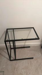 Glazen (laptop)tafel ikea, Enlèvement ou Envoi, Comme neuf, Métal