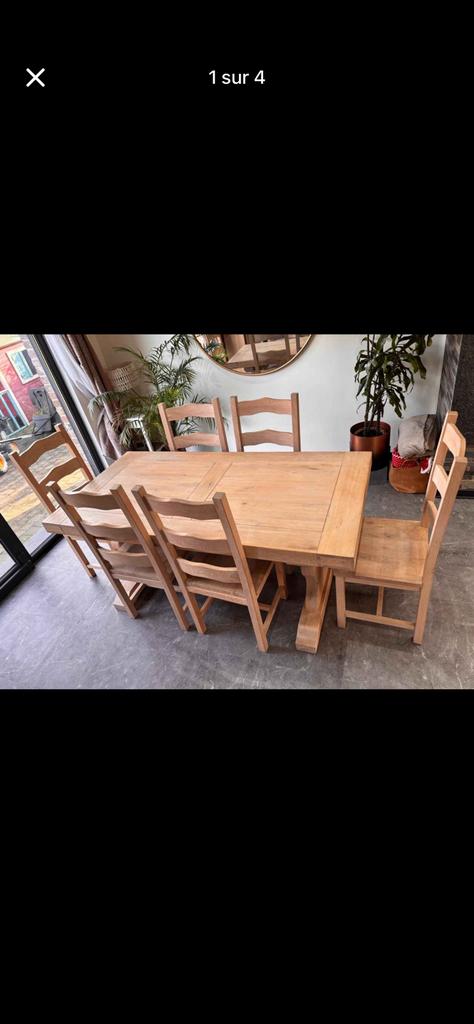 Vend table, Maison & Meubles, Enlèvement ou Envoi, Comme neuf, Chêne