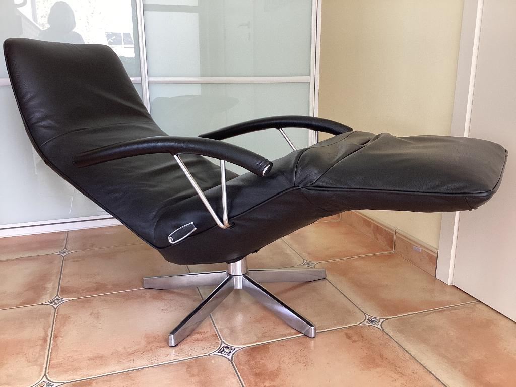 Jori relax Pilot mono-move (modèle de poignée récent) Zgan, Maison & Meubles, Fauteuils, Enlèvement, Comme neuf, Cuir, Durlet Sede Leolux knoll stressless
