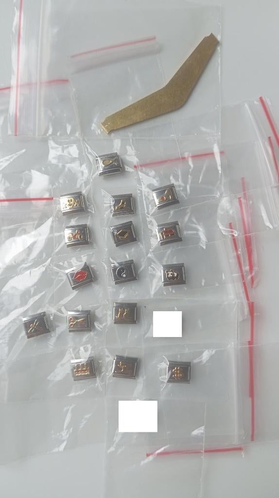 Bracelet à breloques italien Uberry 9mm 16 maillons neuf 2, Neuf, Enlèvement ou Envoi, Avec bracelets à breloques ou perles, Acier