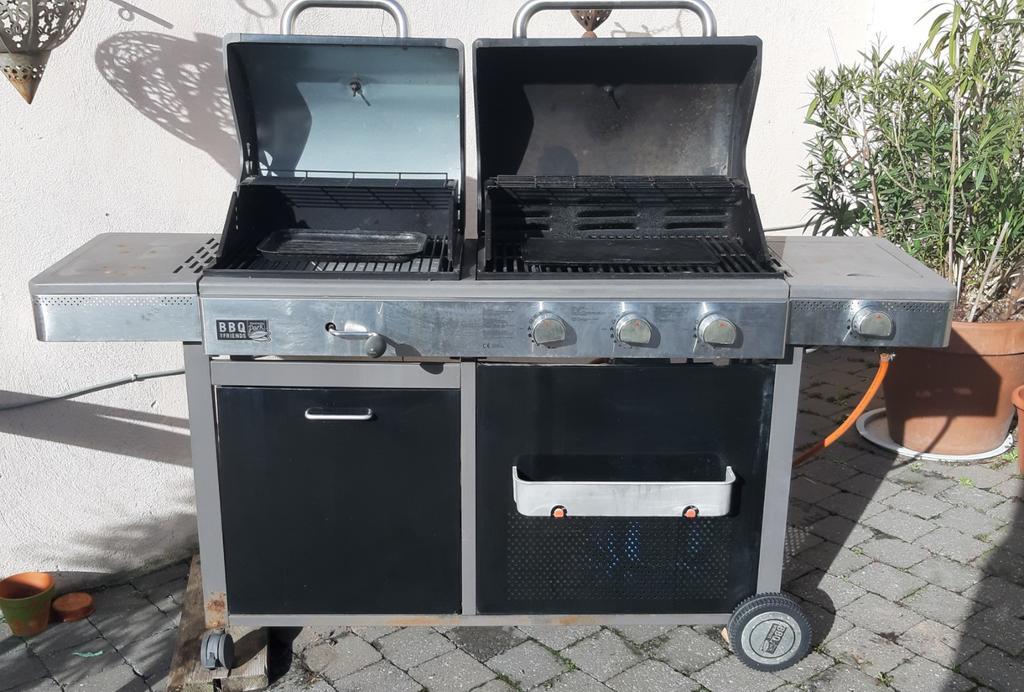 BBQ gaz et/ou charbon, Jardin & Terrasse, Cuisines extérieures, Enlèvement, Utilisé, Gaz, Autoportant