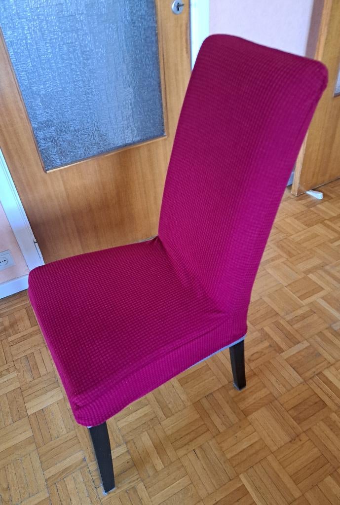6 housses de chaise, Maison & Meubles, Chaises, Enlèvement, Comme neuf, Rouge