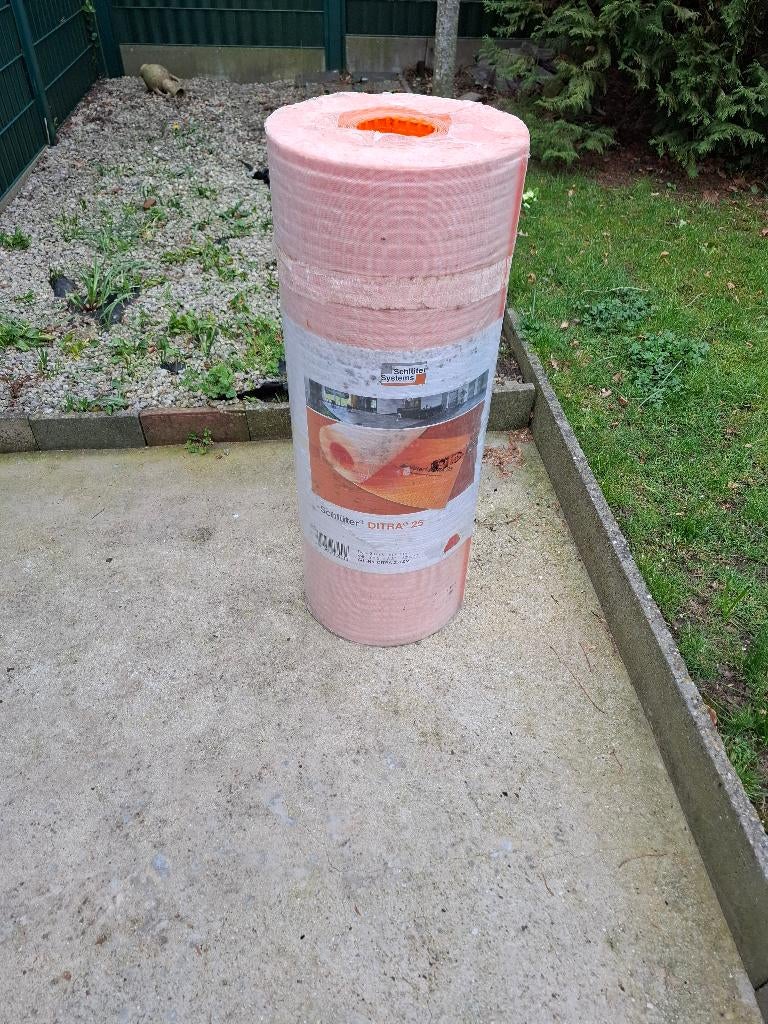 Tapis de découplage Schlüter Ditra 25 de 30 m x 1 m., Enlèvement, Neuf, Autres matériaux, Carrelage de sol