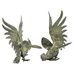 Set vintage metalen hanen / vogels – ca. 1950–1975, Antiek en Kunst, Ophalen of Verzenden