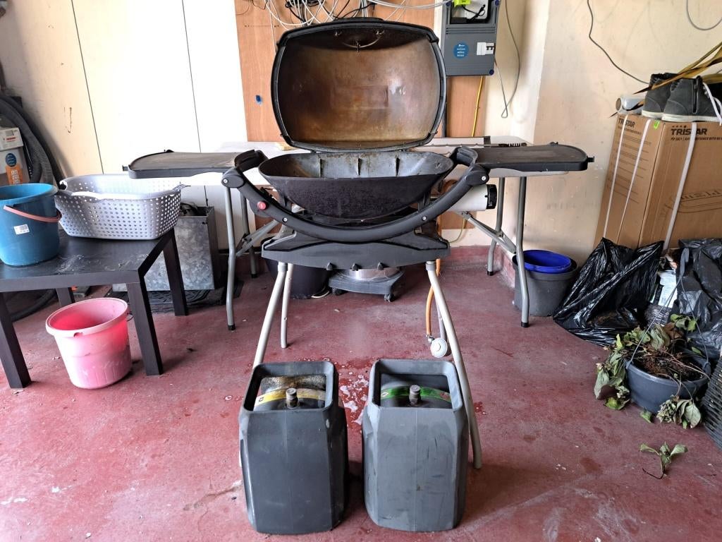 gas BBQ Weber, Tuin en Terras, Ophalen, Gebruikt, Weber
