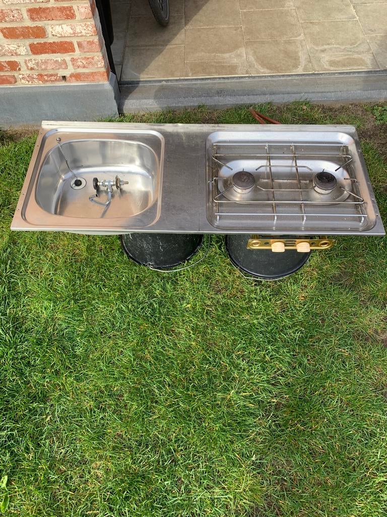 Gasvuren + spoelbak, Ophalen, Gebruikt