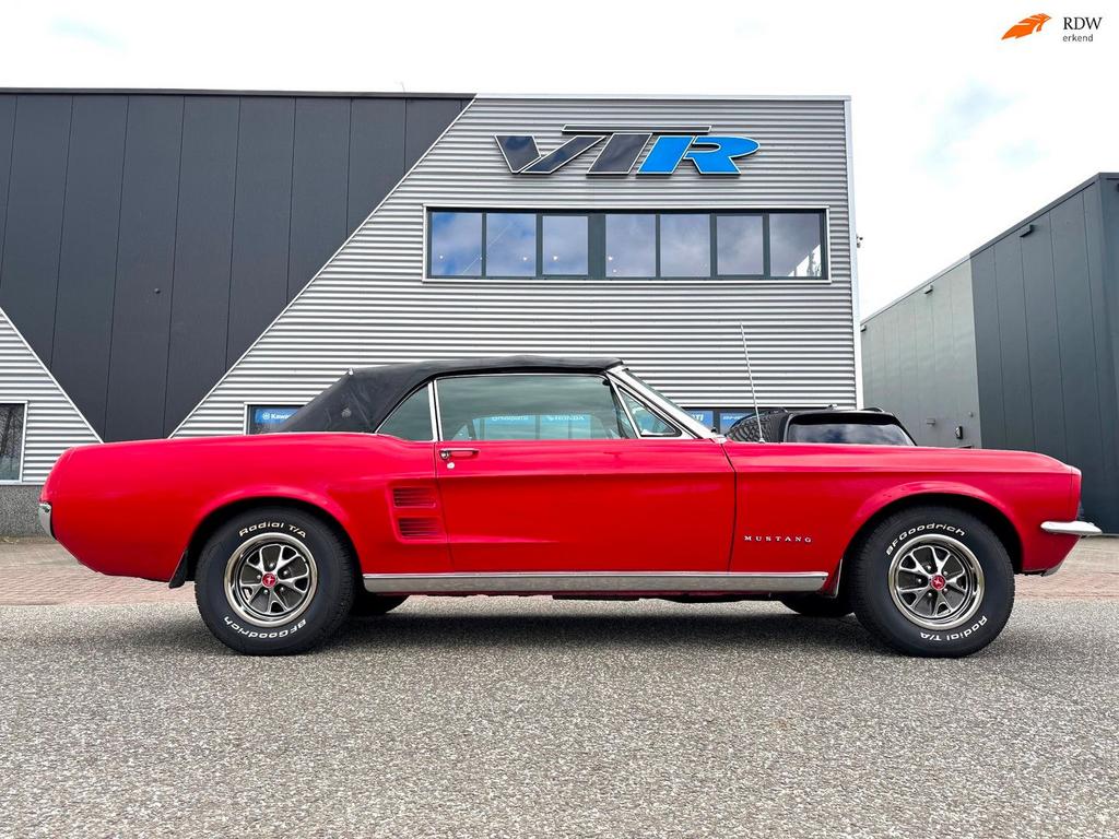 Ford Mustang 1967 V8 automaat cabriolet, Auto's, Ford, Bedrijf, Mustang, Lederen bekleding, Benzine, Cabriolet, Automaat, Rood