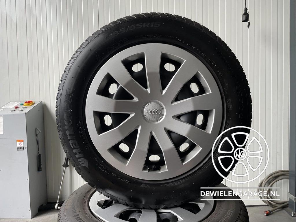 Audi A1 / VW Polo Winterset en Origineel 5x100 Winterbanden, Gebruikt, -, -, Banden en Velgen