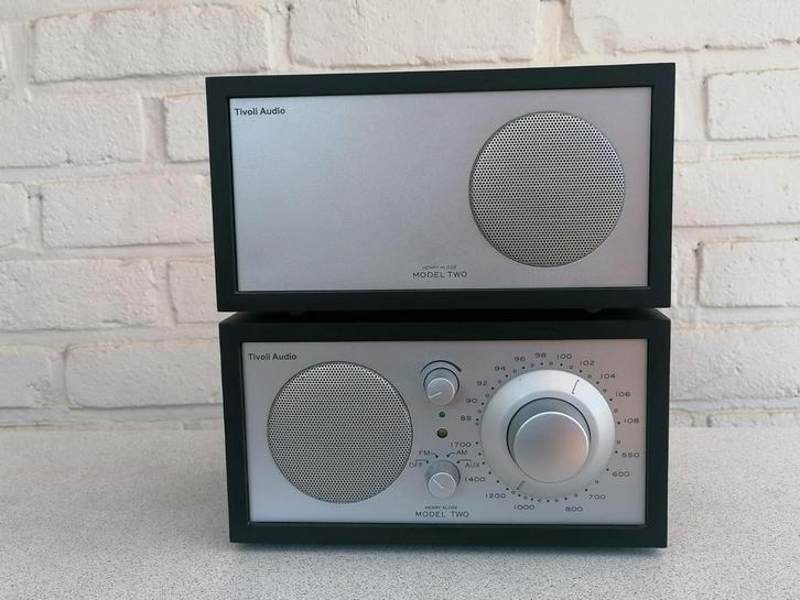 Tivoli Audio Model Two... par Henry Klos... Noir/gris !, TV, Hi-fi & Vidéo, Radios, Radio, Enlèvement ou Envoi
