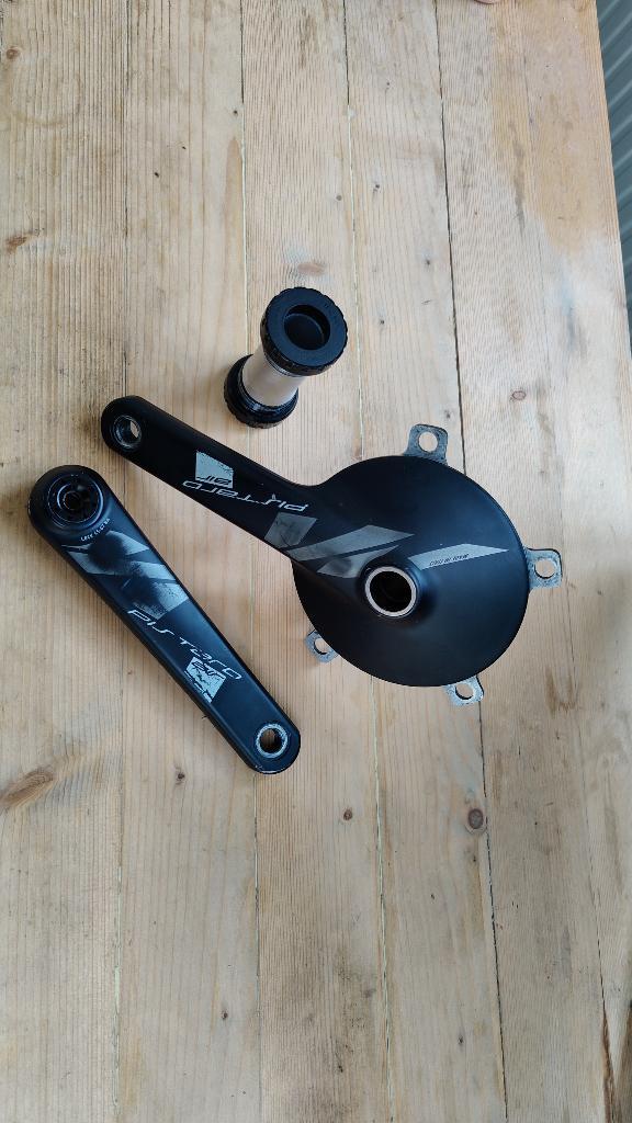 Miche Pistard Air crankset & hollowtech trapas, Fietsen en Brommers, Fietsaccessoires | Overige Fietsaccessoires, Zo goed als nieuw
