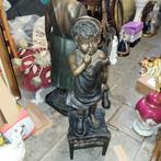 Grote bronze beeld 93 cm getekent, Enlèvement