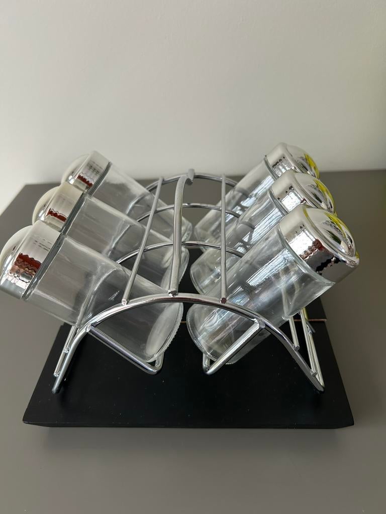 Kruidenrek, Glas, Nieuw, Ophalen of Verzenden, Voorraadpot